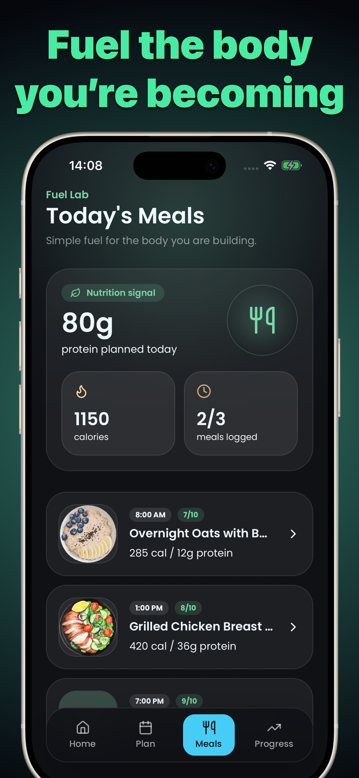 NextMe meal plan App Store graphic