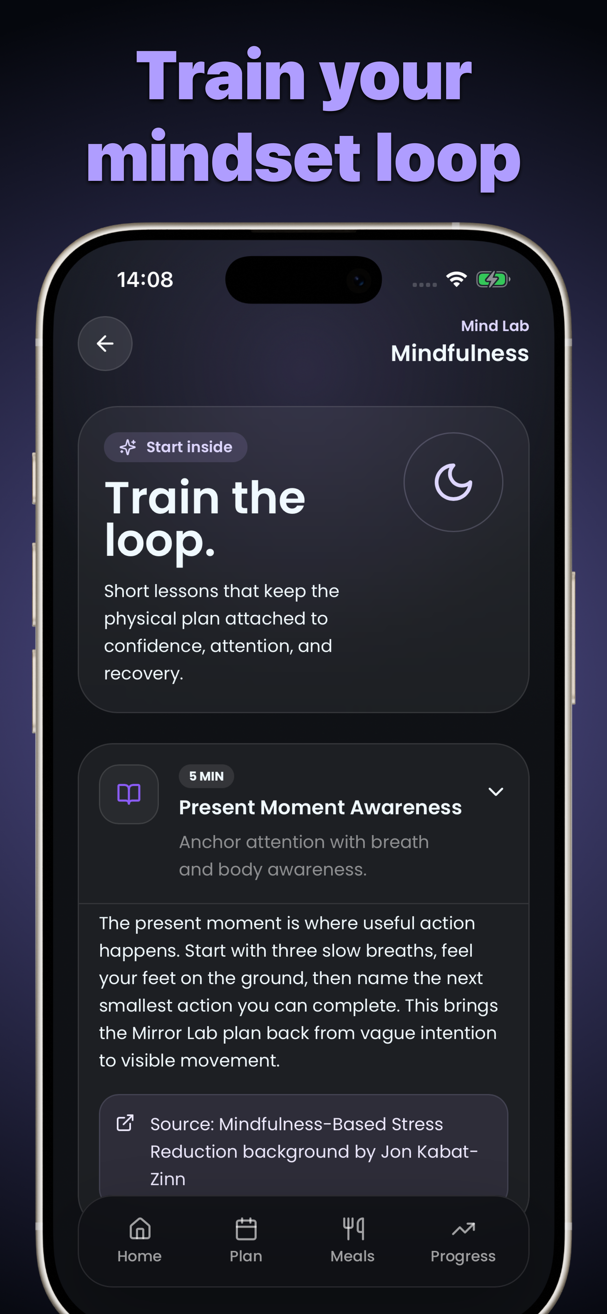 NextMe mindfulness App Store graphic